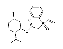 (-)-(SP)-[(menthoxycarbonyl)methyl]phenylvinylphosphine oxide结构式