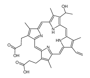 DEUTEROPORPHYRIN IX 2,4 (4,2) HYDROXYETHYL VINYL Structure