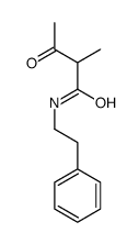 2-methyl-3-oxo-N-(2-phenylethyl)butanamide结构式