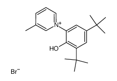 1-(3,5-di-tert-butyl-2-hydroxyphenyl)-3-methylpyridin-1-ium bromide结构式