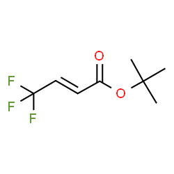 (E)4,4,4-三氟丁-2-烯酸叔丁酯结构式