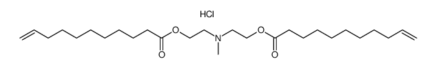 bis<2-(10-undecenoyloxycarbonyl)ethyl>methylamine hydrochloride Structure
