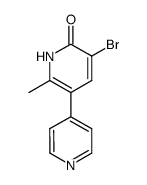 5-bromo-2-methyl[3,4'-bipyridin]-6(1H)-one结构式