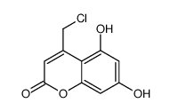 4-(Chloromethyl)-5,7-dihydroxy-2H-chroMen-2-one结构式