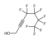 4,4,5,5,6,6,7,7,7-nonafluorohept-2-yn-1-ol结构式