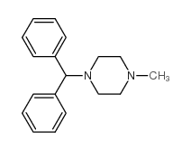 1-二苯甲基-4-甲基哌嗪结构式