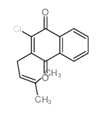 2-chloro-3-(3-methylbut-2-enyl)naphthalene-1,4-dione Structure