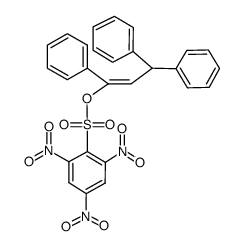 (E)-1,3,3-triphenylprop-1-en-1-yl 2,4,6-trinitrobenzenesulfonate结构式
