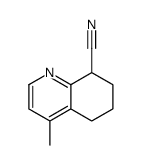 4-methyl-5,6,7,8-tetrahydroquinoline-8-carbonitrile结构式