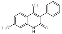 4-羟基-7-甲基-3-苯基-1,2-二氢喹啉-2-酮结构式