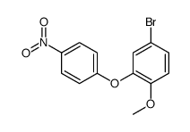 3-bromo-6-methoxy-1-(4-nitrophenoxy)benzene结构式
