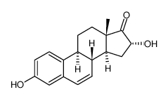 3,16α-dihydroxy-1,3,5(10),6-estratetraen-17-one Structure