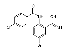 5-bromo-2-[(4-chlorobenzoyl)amino]benzamide结构式