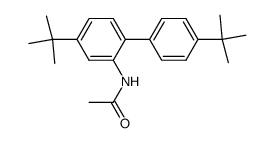 N-(4,4'-di-tert-butyl-[1,1'-biphenyl]-2-yl)acetamide Structure
