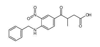 4-(4-(benzylamino)-3-nitrophenyl)-3-methyl-4-oxobutanoic acid Structure