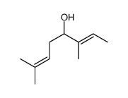 (Z)-3,7-dimethyl-2,6-octadien-4-ol结构式