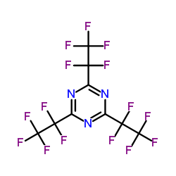 2,4,6-三(五氟乙基)-1,3,5-三嗪结构式