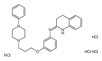 N-[3-[3-(4-phenylpiperazin-1-yl)propoxy]phenyl]-3,4-dihydroquinolin-2-amine,tetrahydrochloride Structure