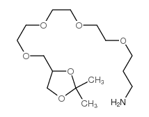 15,16-o-(isopropylidene)-4,7,10,13-tetraoxa-hexadecylamine结构式