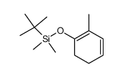 1-[(tert-butyldimethylsilyl)oxy]-2-methyl-1,3-cyclohexadiene结构式