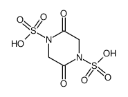 2,5-dioxo-piperazine-1,4-disulfonic acid Structure