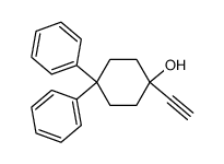 1-Ethinyl-4,4-diphenylcyclohexanol结构式