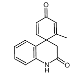 (4R*S*)-2'-Methylspiro[chinolin-4(3H),1'-cyclohexa[2,5]dien]-2(1H),4'-dion结构式