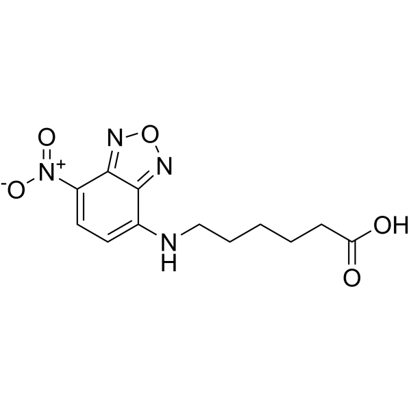 6-[(7-硝基-2,1,3-苯并恶二唑-4-基)氨基]己酸结构式