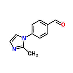 4-(2-甲基-1-咪唑)-苯甲醛结构式