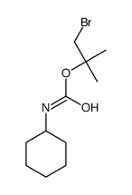 (1-bromo-2-methylpropan-2-yl) N-cyclohexylcarbamate结构式