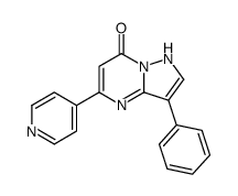 3-phenyl-5-pyridin-4-yl-1H-pyrazolo[1,5-a]pyrimidin-7-one Structure