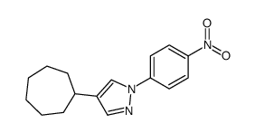 4-cycloheptyl-1-(4-nitrophenyl)pyrazole Structure
