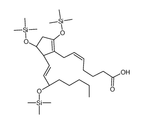 9-enol-prostaglandin E2 methyl ester trimethylsilyl ether Structure