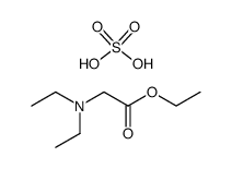 N,N-diethyl-glycine ethyl ester, sulfate结构式