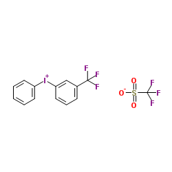Phenyl[3-(trifluoromethyl)phenyl]iodonium trifluoromethanesulfonate Structure