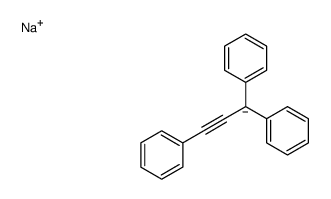 sodium,1,3-diphenylpropa-1,2-dienylbenzene Structure