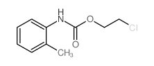 2-chloroethyl N-(2-methylphenyl)carbamate Structure