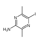 5-iodo-3,6-dimethylpyrazin-2-amine结构式