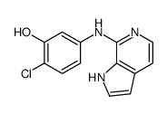 2-chloro-5-(1H-pyrrolo[2,3-c]pyridin-7-ylamino)phenol Structure