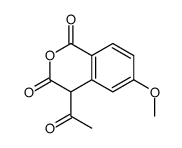 4-acetyl-6-methoxy-4H-isochromene-1,3-dione结构式