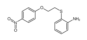 2-[2-(4-nitrophenoxy)ethylsulfanyl]aniline结构式