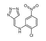 2-chloro-5-nitro-N-(triazol-4-ylidenemethyl)aniline Structure