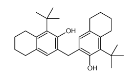 3,3'-methylenebis[1-(1,1-dimethylethyl)-5,6,7,8-tetrahydro-2-naphthol] Structure