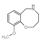 10-甲氧基-3,4,5,6-四氢-2H苯并[B][1,5]-噁嗪结构式