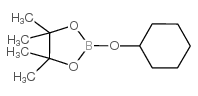 2-(CYCLOHEXYLOXY)-4,4,5,5-TETRAMETHYL-1,3,2-DIOXABOROLANE structure