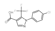 1-(4-氯苯基)-5-(三氟甲基)-1h-吡唑-4-羧酸结构式