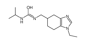 1-[(1-ethyl-4,5,6,7-tetrahydrobenzimidazol-5-yl)methyl]-3-propan-2-ylurea结构式