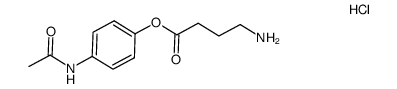 4-acetamidophenyl 4-aminobutanoate hydrochloride Structure