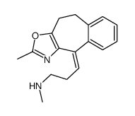 (3Z)-N-methyl-3-(2-methyl-4,5-dihydrobenzo[1,2]cyclohepta[3,4-c][1,3]oxazol-10-ylidene)propan-1-amine结构式