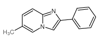 6-甲基-2-苯基咪唑并[1,2-a]吡啶结构式